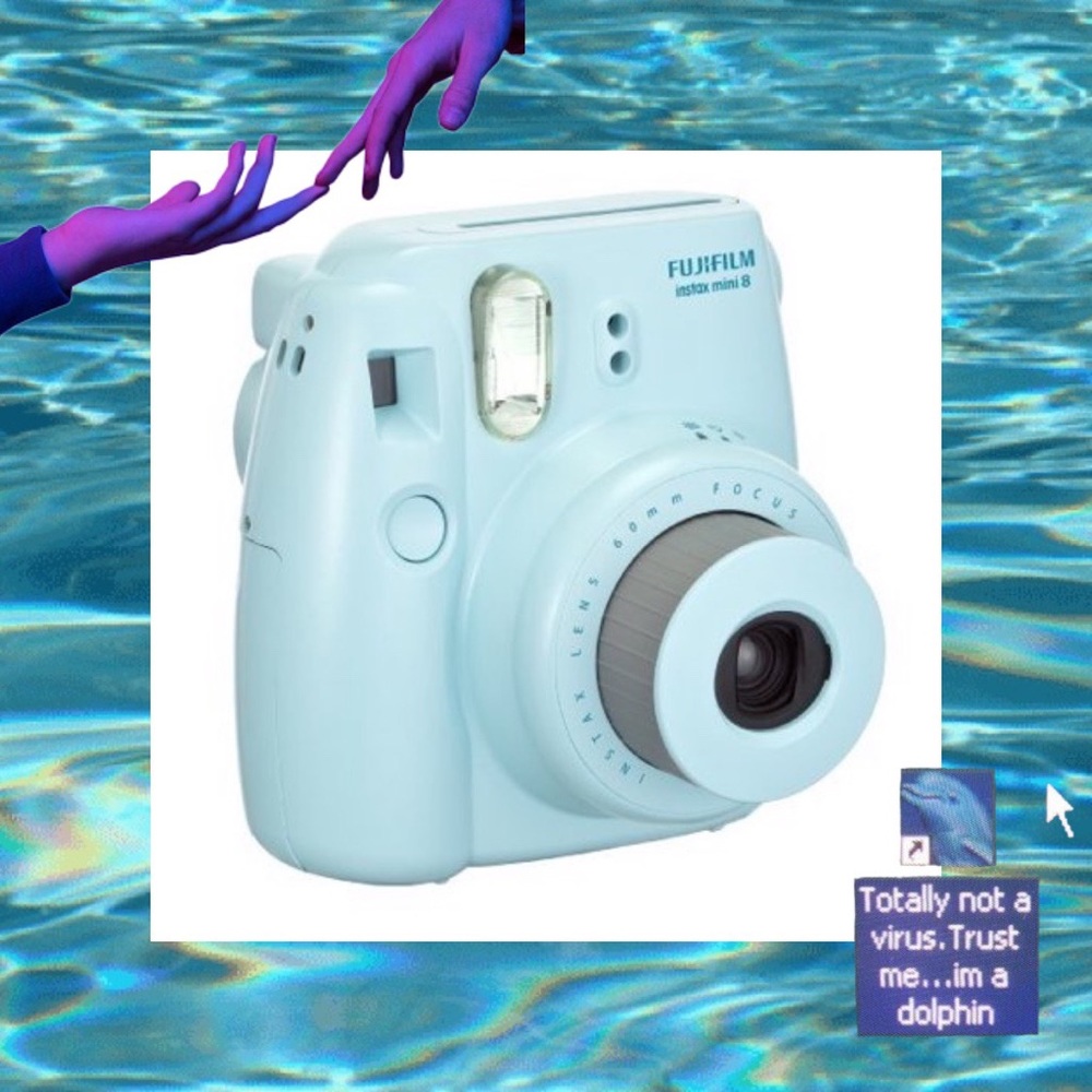 SOLD Fugifilm Instax 8 Mini Blue Polaroid Camera